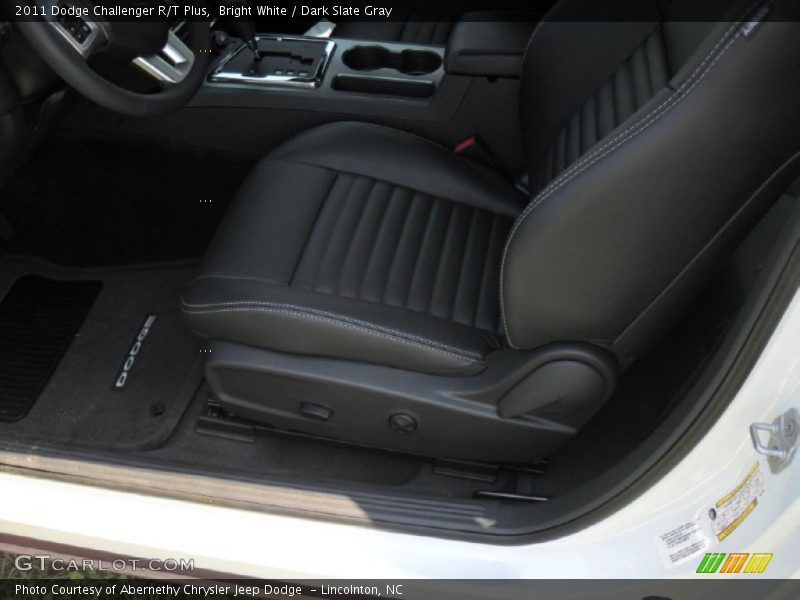 Bright White / Dark Slate Gray 2011 Dodge Challenger R/T Plus