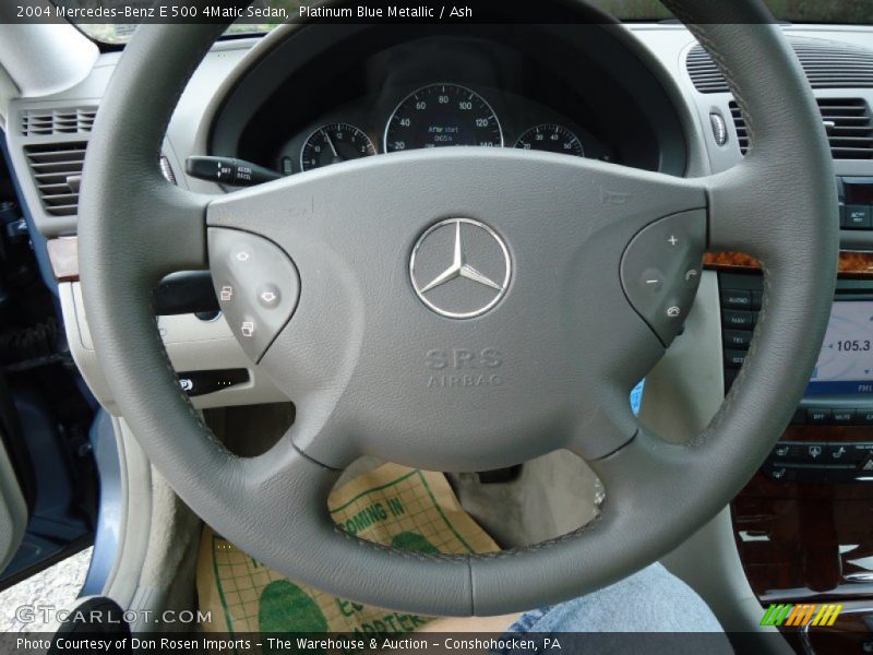 Platinum Blue Metallic / Ash 2004 Mercedes-Benz E 500 4Matic Sedan