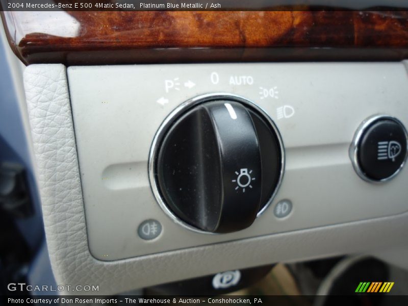 Controls of 2004 E 500 4Matic Sedan