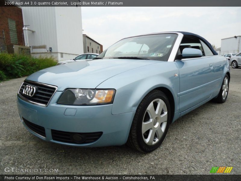 Front 3/4 View of 2006 A4 3.0 quattro Cabriolet