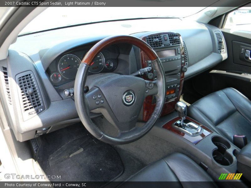 Light Platinum / Ebony 2007 Cadillac CTS Sport Sedan