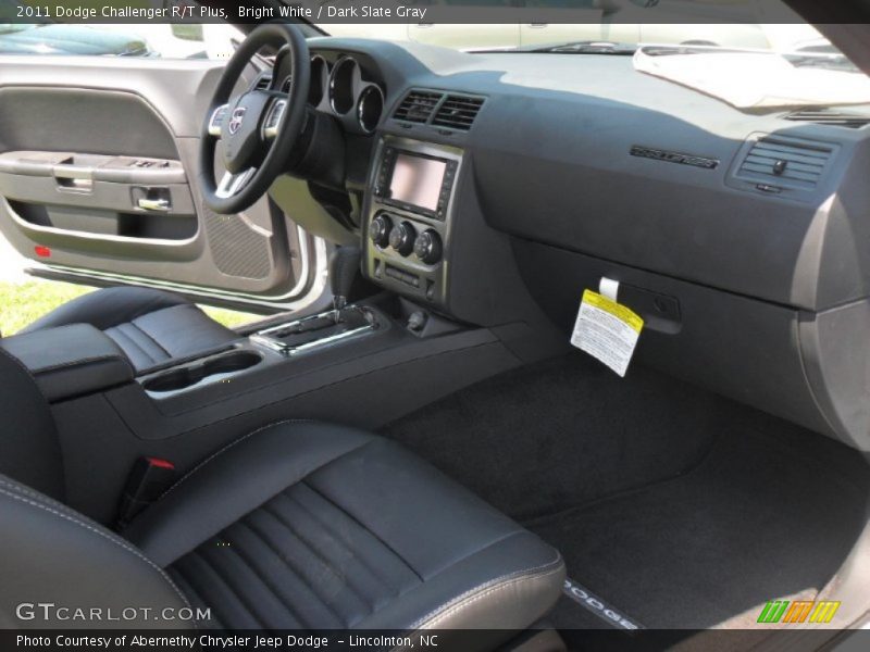 Bright White / Dark Slate Gray 2011 Dodge Challenger R/T Plus