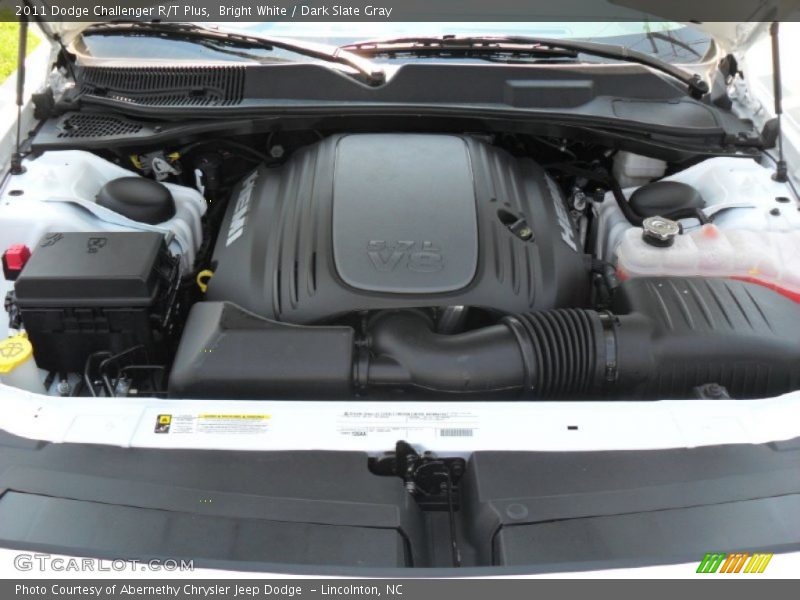 Bright White / Dark Slate Gray 2011 Dodge Challenger R/T Plus
