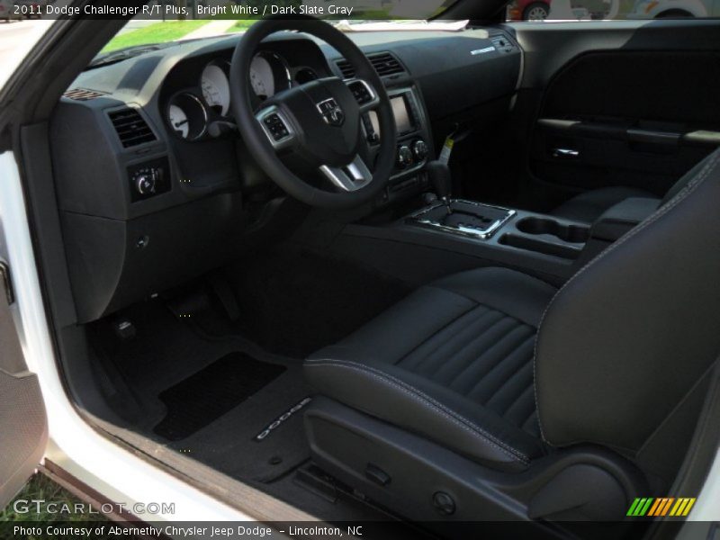 Bright White / Dark Slate Gray 2011 Dodge Challenger R/T Plus