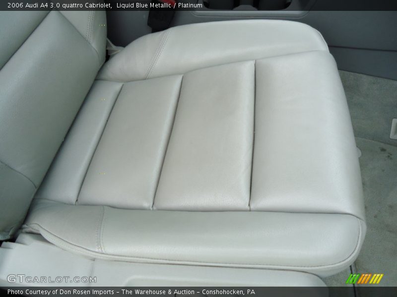 Liquid Blue Metallic / Platinum 2006 Audi A4 3.0 quattro Cabriolet