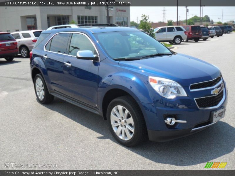 Navy Blue Metallic / Jet Black/Light Titanium 2010 Chevrolet Equinox LTZ