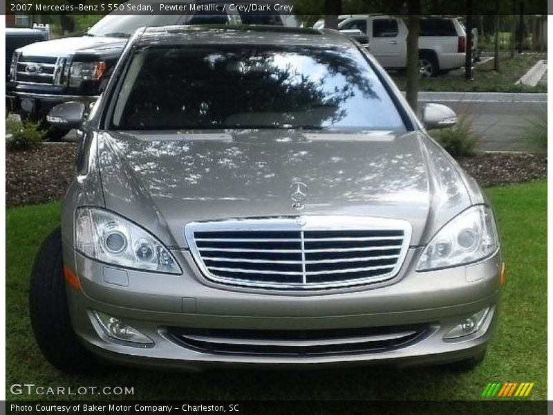 Pewter Metallic / Grey/Dark Grey 2007 Mercedes-Benz S 550 Sedan