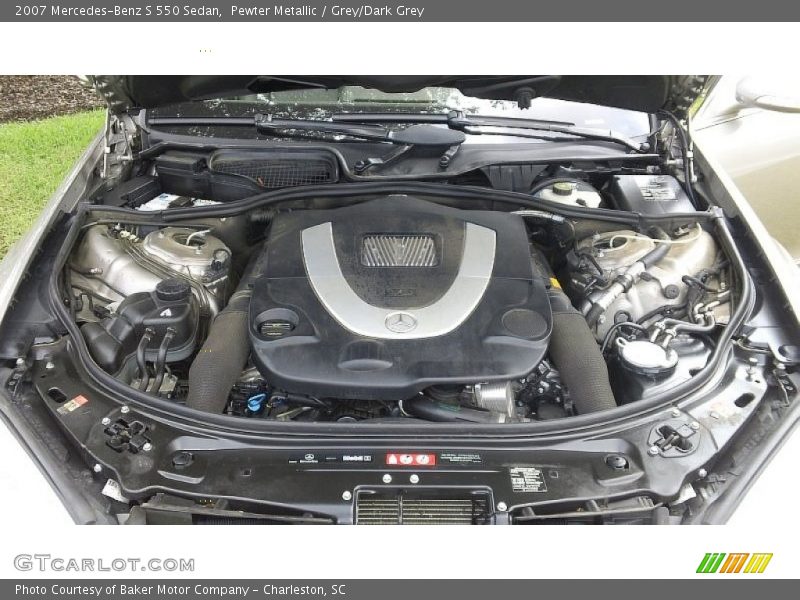 Pewter Metallic / Grey/Dark Grey 2007 Mercedes-Benz S 550 Sedan