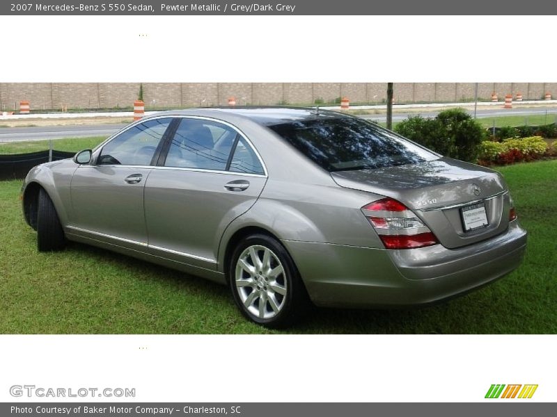 Pewter Metallic / Grey/Dark Grey 2007 Mercedes-Benz S 550 Sedan
