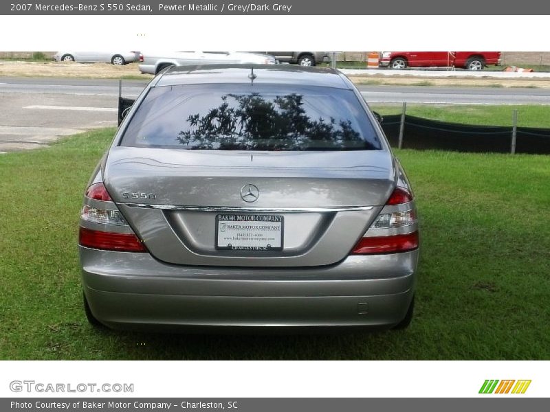 Pewter Metallic / Grey/Dark Grey 2007 Mercedes-Benz S 550 Sedan