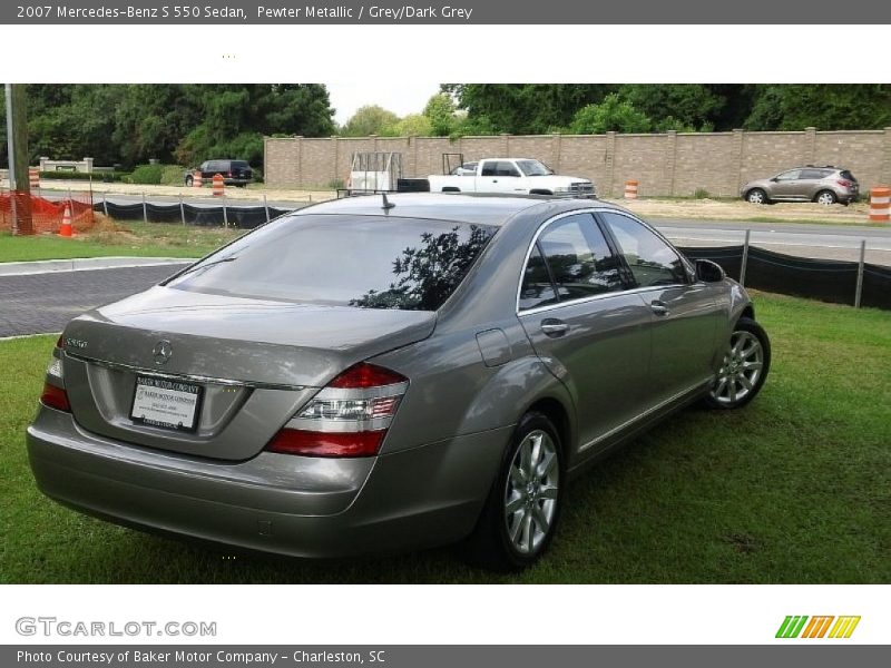 Pewter Metallic / Grey/Dark Grey 2007 Mercedes-Benz S 550 Sedan