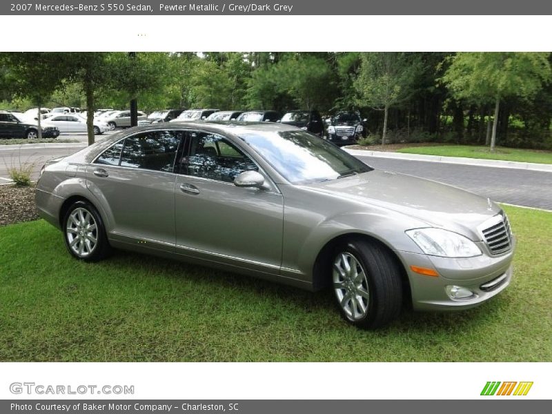 Pewter Metallic / Grey/Dark Grey 2007 Mercedes-Benz S 550 Sedan