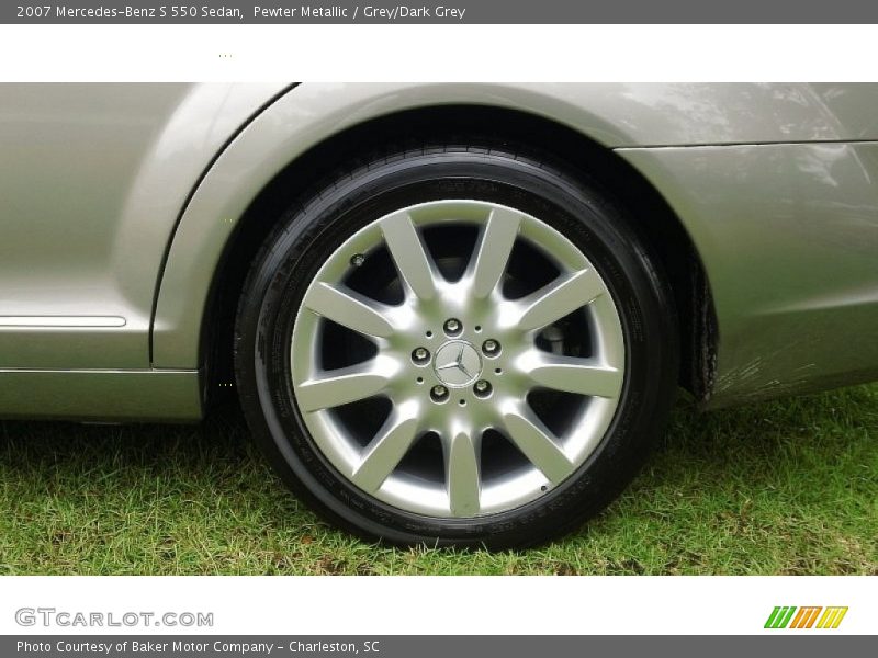 Pewter Metallic / Grey/Dark Grey 2007 Mercedes-Benz S 550 Sedan