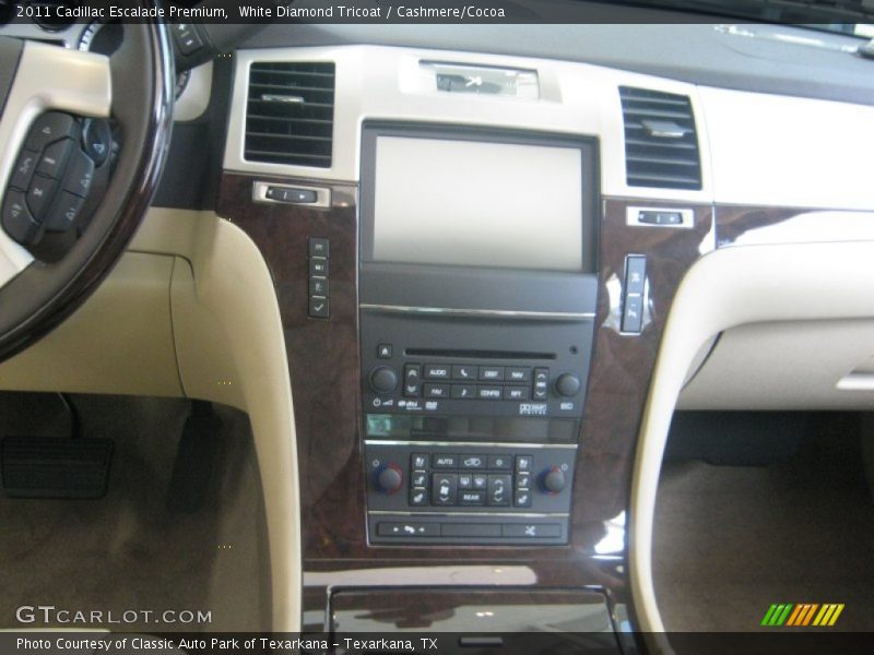 White Diamond Tricoat / Cashmere/Cocoa 2011 Cadillac Escalade Premium