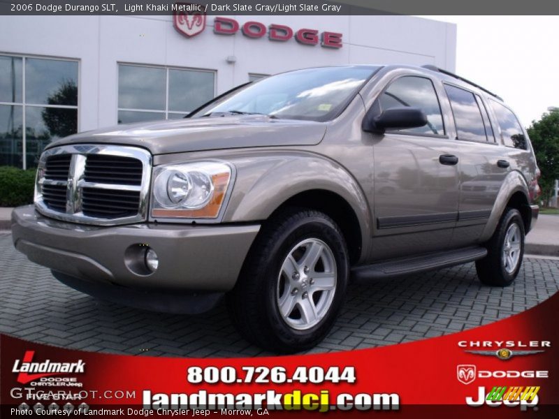 Light Khaki Metallic / Dark Slate Gray/Light Slate Gray 2006 Dodge Durango SLT