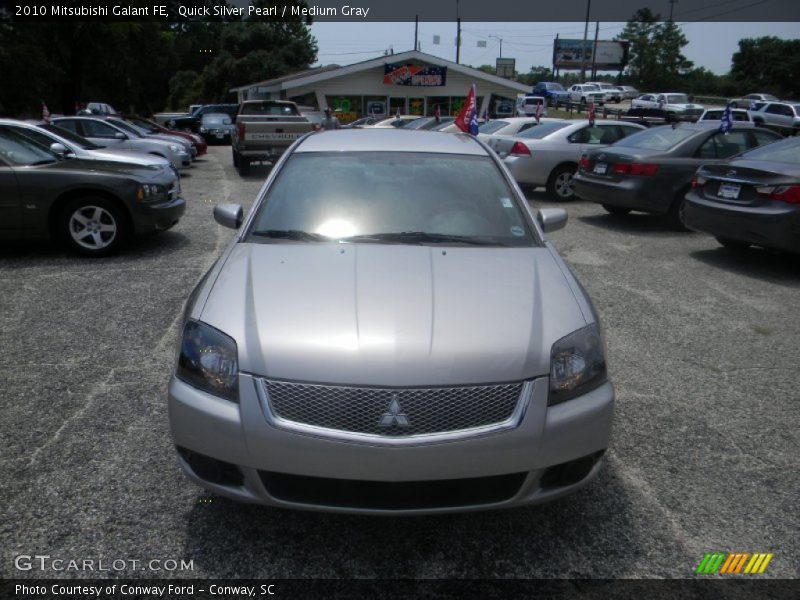 Quick Silver Pearl / Medium Gray 2010 Mitsubishi Galant FE