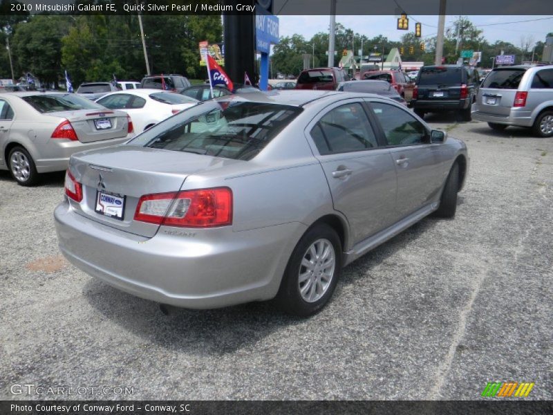 Quick Silver Pearl / Medium Gray 2010 Mitsubishi Galant FE