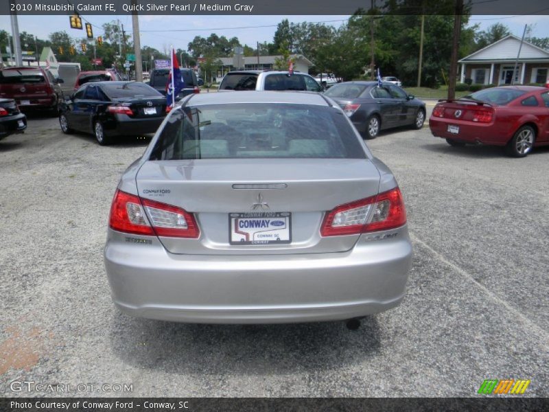 Quick Silver Pearl / Medium Gray 2010 Mitsubishi Galant FE