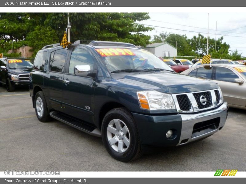 Galaxy Black / Graphite/Titanium 2006 Nissan Armada LE