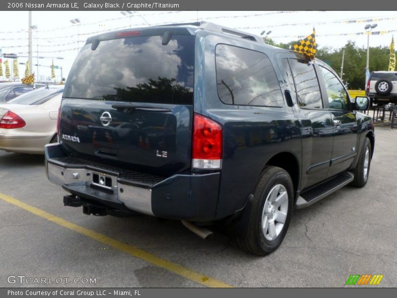Galaxy Black / Graphite/Titanium 2006 Nissan Armada LE