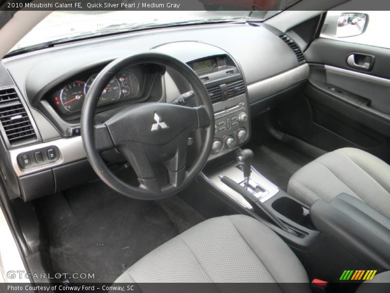 Quick Silver Pearl / Medium Gray 2010 Mitsubishi Galant FE