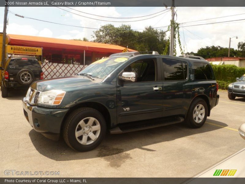 Galaxy Black / Graphite/Titanium 2006 Nissan Armada LE
