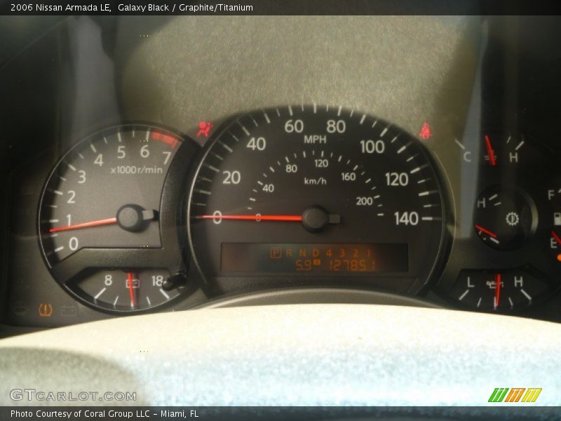 Galaxy Black / Graphite/Titanium 2006 Nissan Armada LE