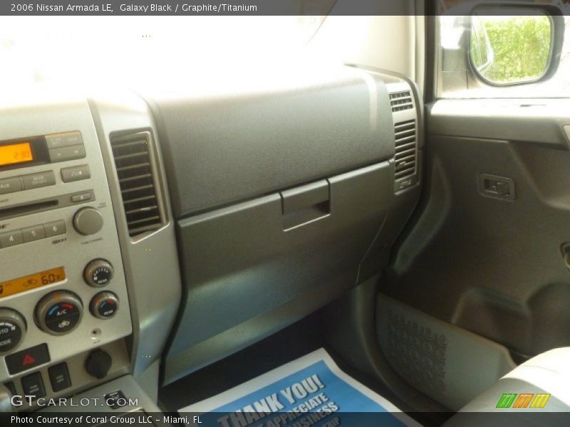 Galaxy Black / Graphite/Titanium 2006 Nissan Armada LE