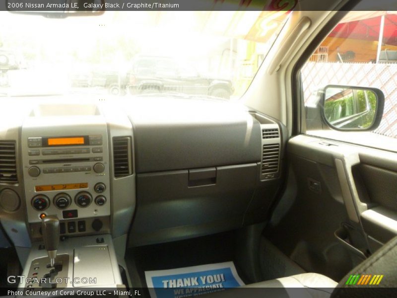 Galaxy Black / Graphite/Titanium 2006 Nissan Armada LE