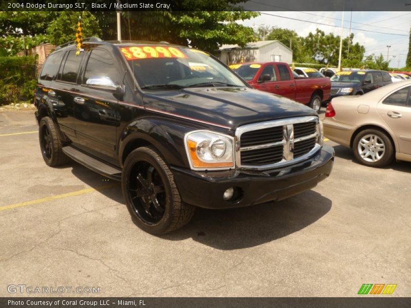 Black / Medium Slate Gray 2004 Dodge Durango SLT