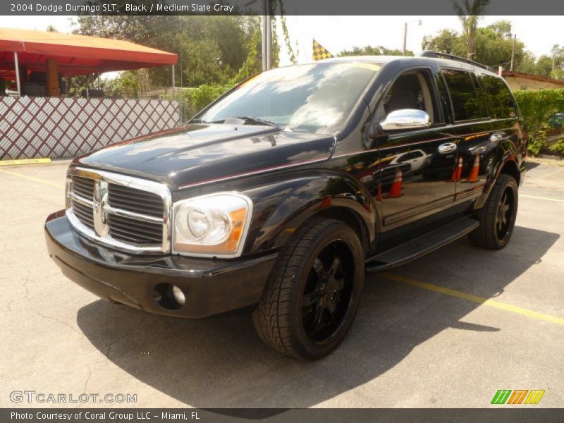 Black / Medium Slate Gray 2004 Dodge Durango SLT