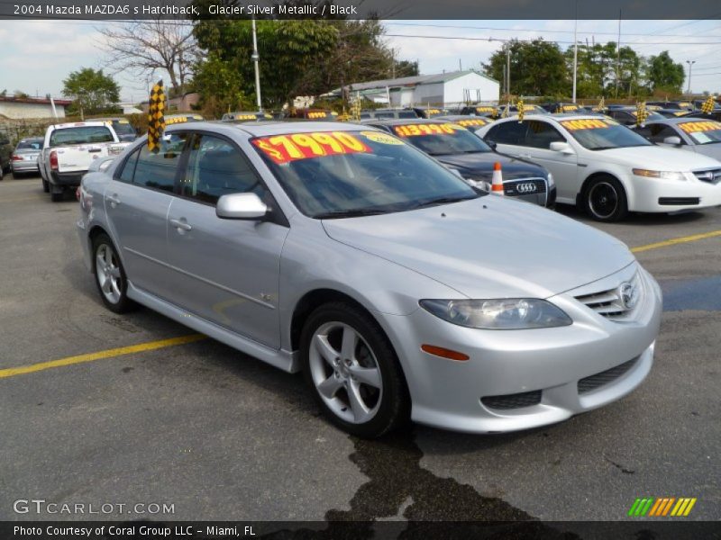 Glacier Silver Metallic / Black 2004 Mazda MAZDA6 s Hatchback