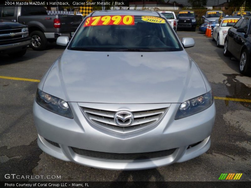 Glacier Silver Metallic / Black 2004 Mazda MAZDA6 s Hatchback