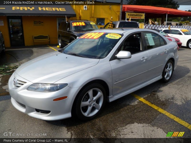 Glacier Silver Metallic / Black 2004 Mazda MAZDA6 s Hatchback