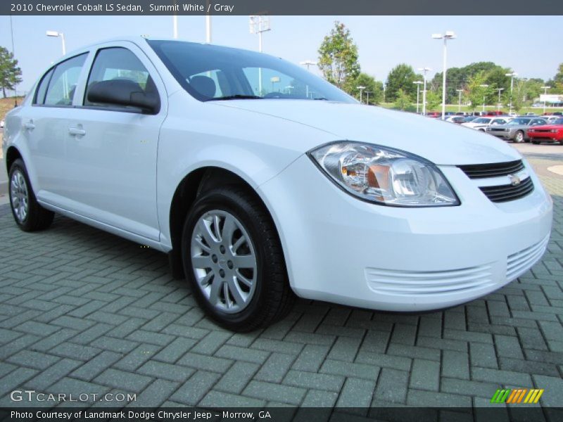 Summit White / Gray 2010 Chevrolet Cobalt LS Sedan