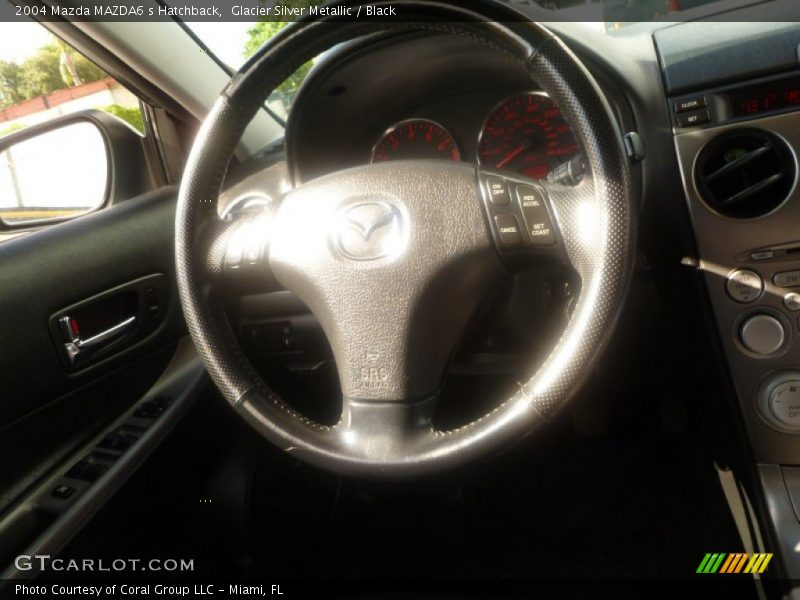 Glacier Silver Metallic / Black 2004 Mazda MAZDA6 s Hatchback