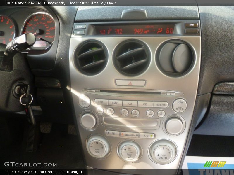 Glacier Silver Metallic / Black 2004 Mazda MAZDA6 s Hatchback