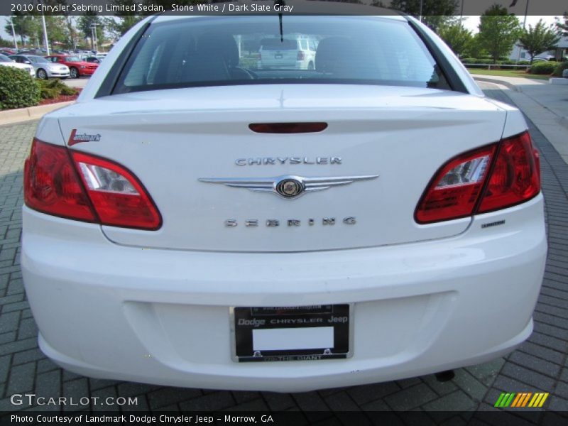 Stone White / Dark Slate Gray 2010 Chrysler Sebring Limited Sedan