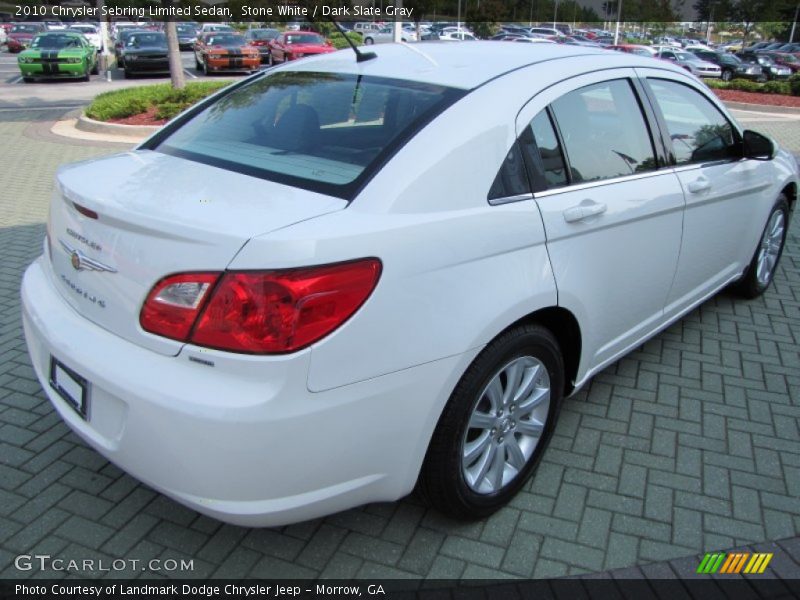 Stone White / Dark Slate Gray 2010 Chrysler Sebring Limited Sedan