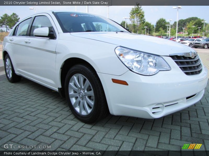Stone White / Dark Slate Gray 2010 Chrysler Sebring Limited Sedan