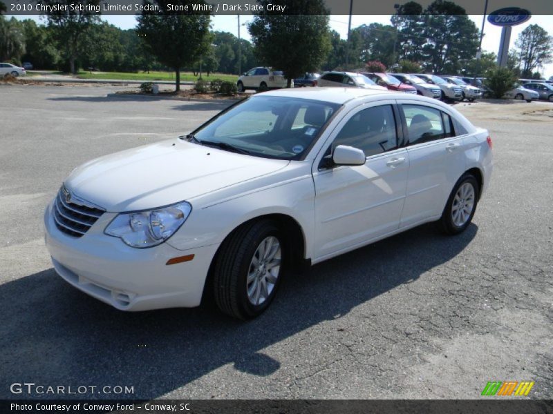 Stone White / Dark Slate Gray 2010 Chrysler Sebring Limited Sedan