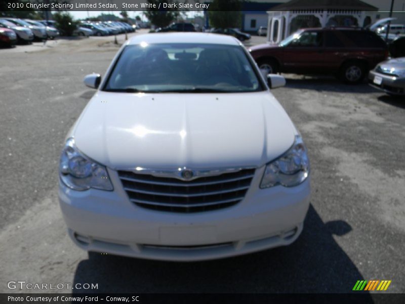 Stone White / Dark Slate Gray 2010 Chrysler Sebring Limited Sedan