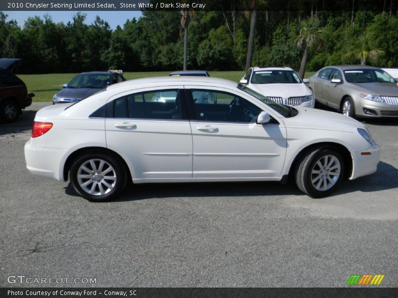 Stone White / Dark Slate Gray 2010 Chrysler Sebring Limited Sedan