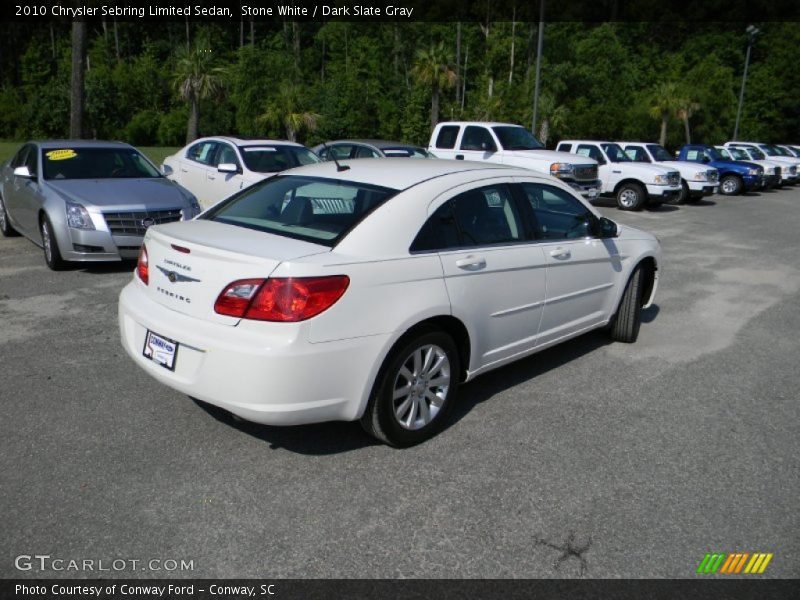 Stone White / Dark Slate Gray 2010 Chrysler Sebring Limited Sedan