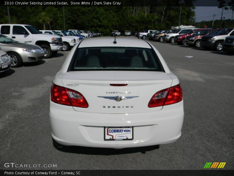 Stone White / Dark Slate Gray 2010 Chrysler Sebring Limited Sedan