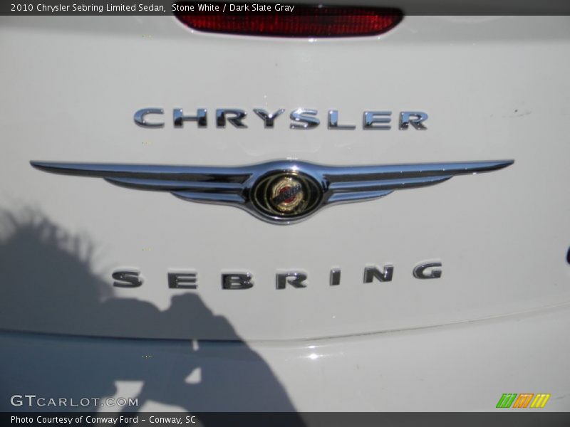 Stone White / Dark Slate Gray 2010 Chrysler Sebring Limited Sedan