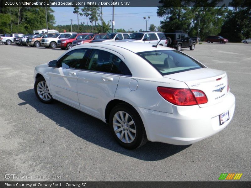 Stone White / Dark Slate Gray 2010 Chrysler Sebring Limited Sedan