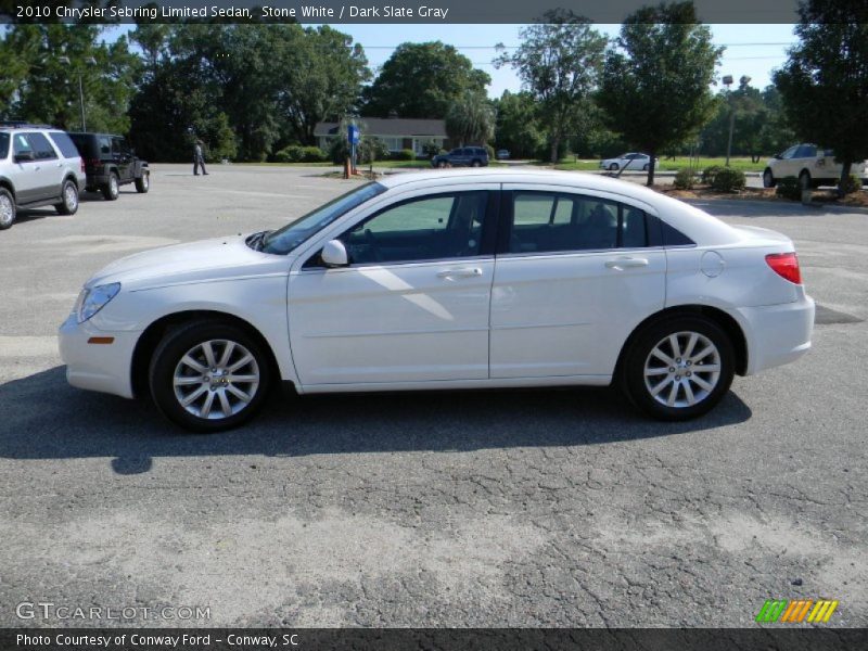 Stone White / Dark Slate Gray 2010 Chrysler Sebring Limited Sedan