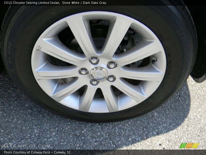 Stone White / Dark Slate Gray 2010 Chrysler Sebring Limited Sedan