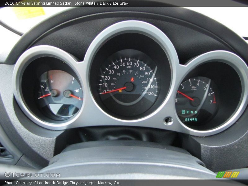 Stone White / Dark Slate Gray 2010 Chrysler Sebring Limited Sedan